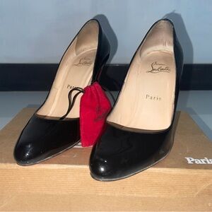 Christian Louboutin Black Heels with Red Sole